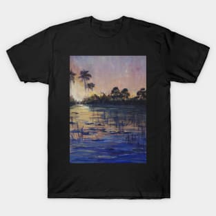 African sunset - Oil T-Shirt